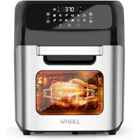Aucma by Whall Electric 13QT Air Fryer Oven 1700W GLA-1006 - SLIVER/BLACK