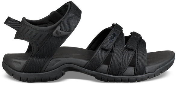 4266 Teva Tirra Vegan Sandal Womens Black/Black Size 10
