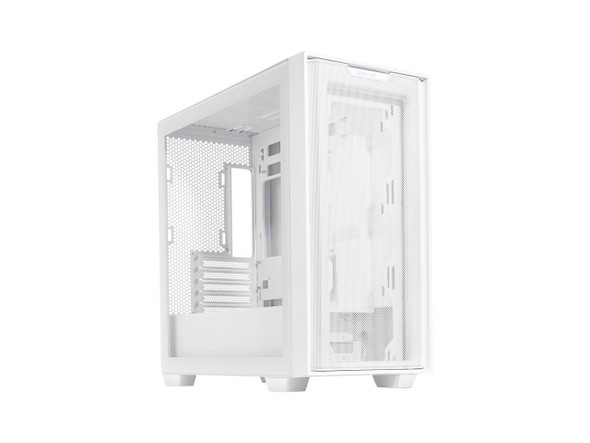 ASUS A21/WHT// Micro ATX Computer Case Steel / Plastic / Tempered Glass-White