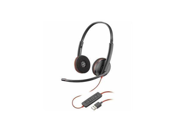 Poly Blackwire C3220 Headset - Stereo - USB Type A - Wired - 32 Ohm - On-ear -