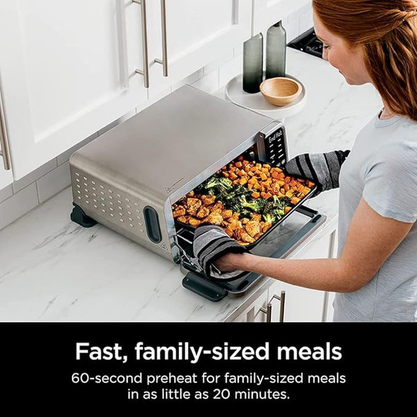 Ninja FT205CO Digital Air Fry Pro Countertop 8in1 Oven Extended Height - SILVER