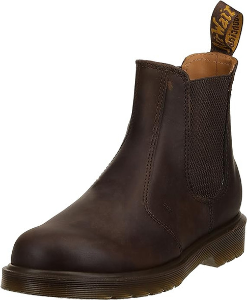 11853201 Dr. Martens 2976 Chelsea Boot UNSEX CRAZY HORSE MENS DARK BROWN 7