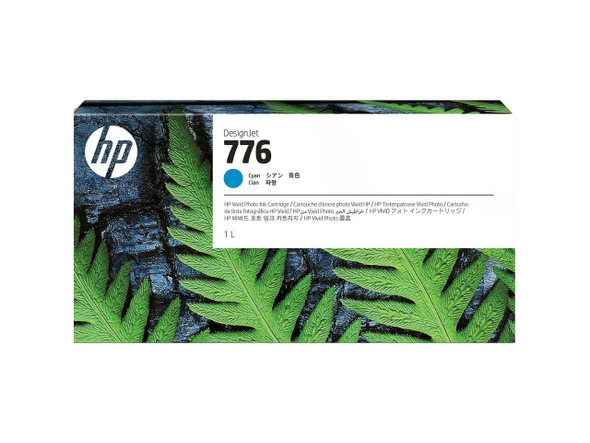 HP 776 Original Inkjet Ink Cartridge Cyan 1XB09A