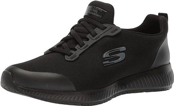 77222 Skechers Work Relaxed Fit: Squad SR Women's Black Size 8
