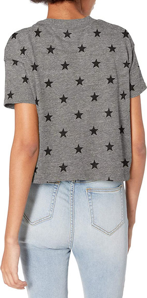 5114EA Hanes Alternative Women's Cropped T shirt Eco Grey Stars S