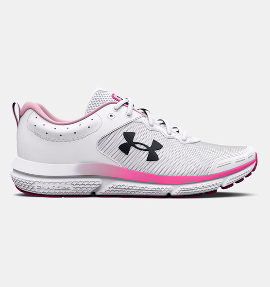 3026179 Under Armour W Charged Assert 10 Women White/Pink Size 7