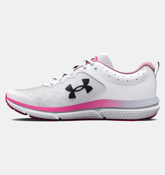 3026179 Under Armour W Charged Assert 10 Women White/Pink Size 10