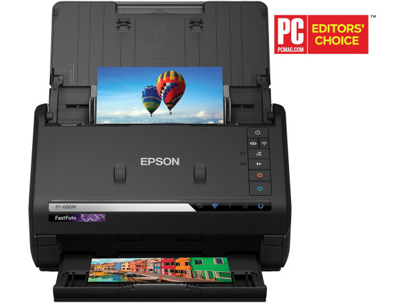 Epson FastFoto FF-680W Wireless High-Speed Photo and Document Scanning