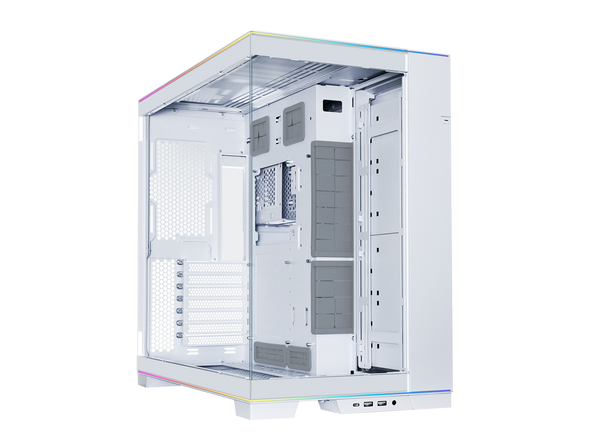 LIAN LI O11 EVO RGB  White Aluminum / Steel / Tempered Glass ATX Mid Tower