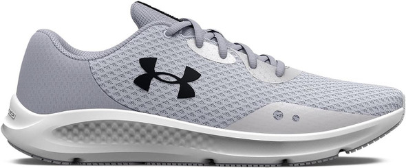 3024889 Under Armour Women's Charged Pursuit 3 Running Shoe Halo Gray/Black 10