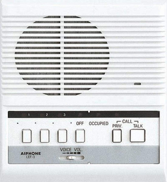 Aiphone LEF-3 Intercom Master Station - WHITE