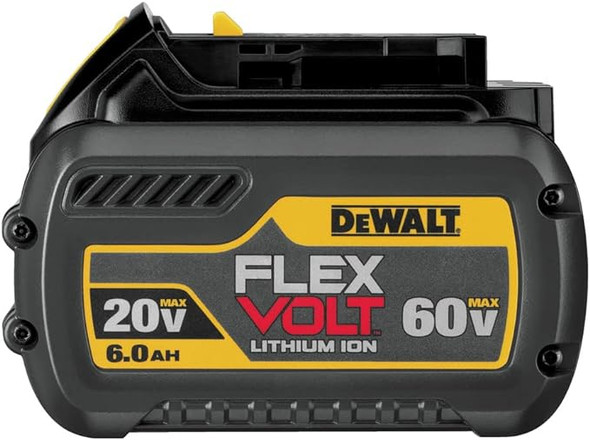 DEWALT FLEXVOLT 20V/60V MAX* Battery, 6.0-Ah (DCB606) - YELLOW AND BLACK