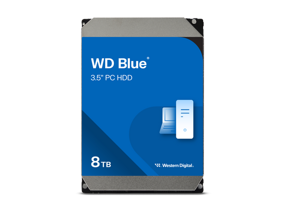 WD Blue 8TB Desktop Hard Disk Drive - 5640 RPM SATA 6Gb/s 256MB Cache 3.5 Inch -