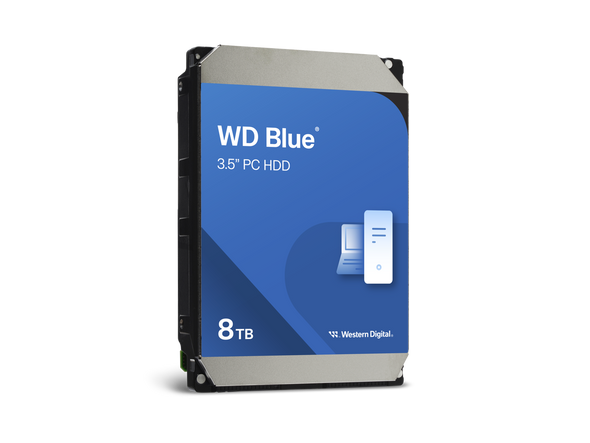 WD Blue 8TB Desktop Hard Disk Drive - 5640 RPM SATA 6Gb/s 256MB Cache 3.5 Inch -