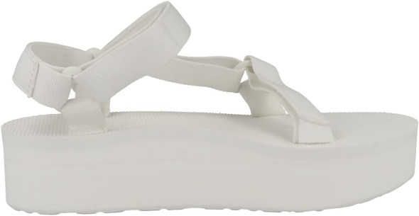 1008844 Teva Women's Flatform Universal Platform Sandal Bright White 8