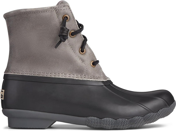 STS81732 Sperry Women's Saltwater Boots Black/Grey 8.5