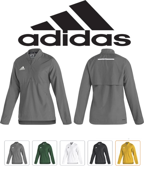 GL7885 Adidas Women's Sideline 21 long sleeve 1/4 zip pullover New