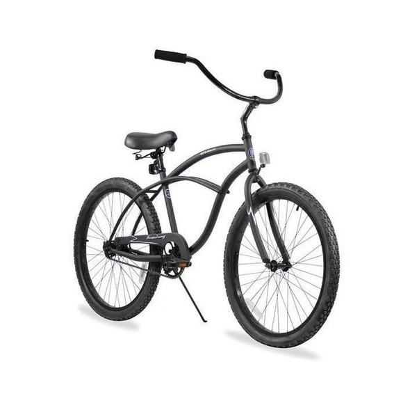 Firmstrong Urban Man Single Speed - Men's 24" Beach Cruiser Bike - MATTE BLACK