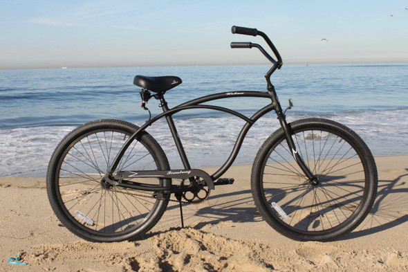 Firmstrong Urban Man Single Speed - Men's 24" Beach Cruiser Bike - MATTE BLACK