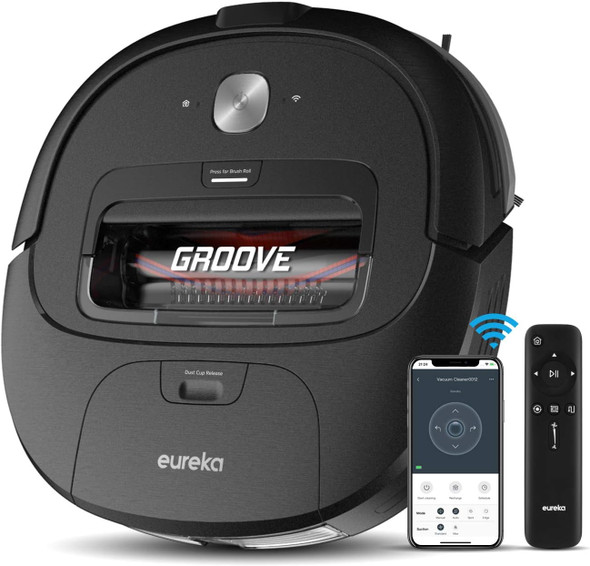 Eureka Groove Robot Vacuum Cleaner, NER300 - Black