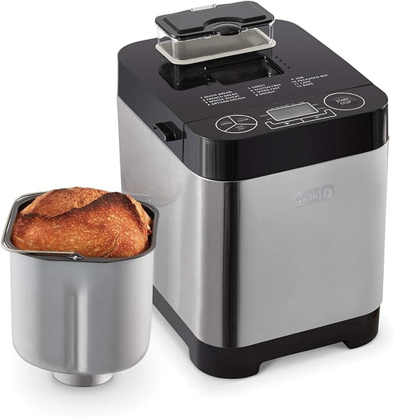 Dash Everyday Stainless Steel Bread Maker 1.5lb Loaf DBM150GBBK01 - Black