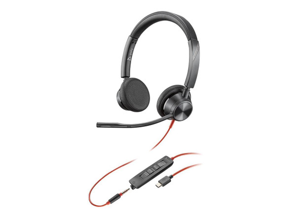 Poly Blackwire 3325 USB-C Headset TAA - Stereo - Mini-phone (3.5mm), USB Type C Poly Blackwire 3325 USB-C Headset TAA - Stereo - Mini-phone (3.5mm), USB Type C