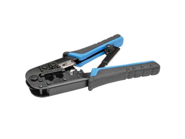 Tripp Lite RJ11/RJ12/RJ45 Crimping Tool with Cable Stripper - Heavy Duty,