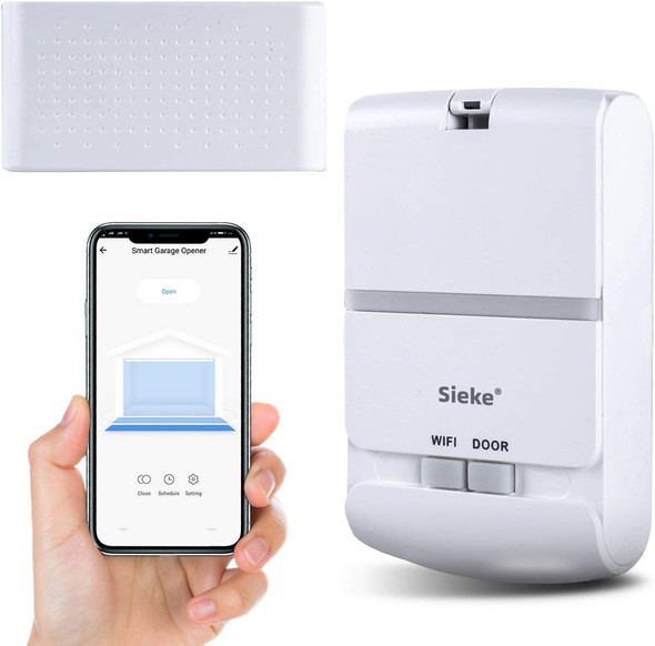 Sieke Smart Wi-Fi Garage Door Opener Controller GD831 - WHITE