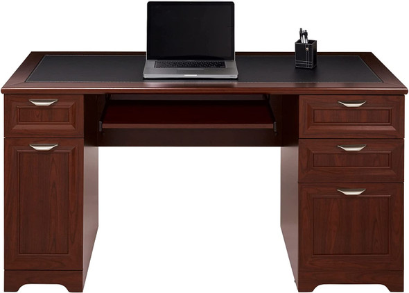 Realspace Magellan 59"W Manager's Desk 281901 Classic Cherry