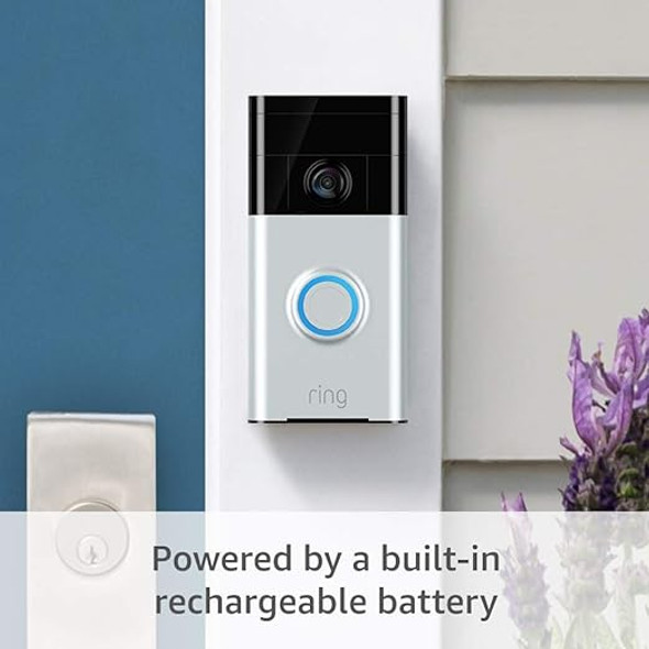 Ring Video Doorbell - 720p HD video, improved motion detection – Satin Nickel