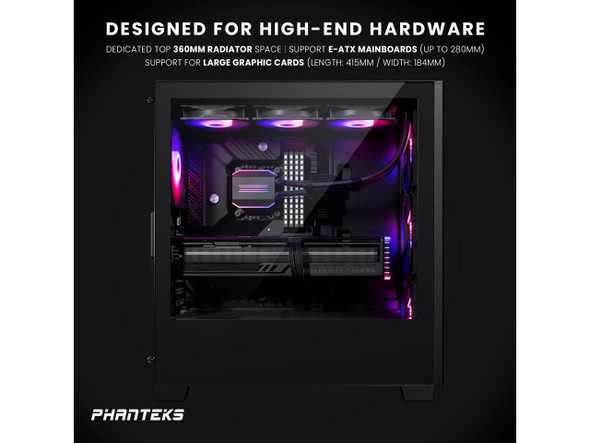 Phanteks XT Pro Ultra, Mid-Tower Gaming Chassis, 4x M25-140 Fans Included, High