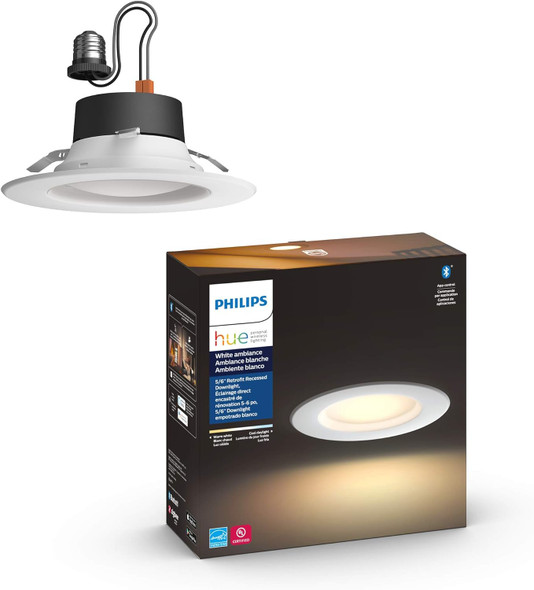 Philips Hue Smart Recessed 6" LED Downlight Old Version - White Ambiance 1 Pack