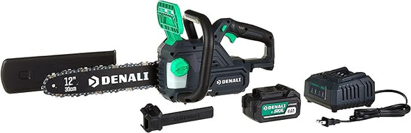 Denali by SKIL 20V Brushless 12in Chain Saw Kit Includes 4.0Ah Battery & Charger