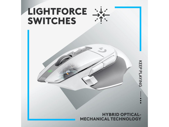 Logitech G502 X LIGHTSPEED Wireless Gaming Mouse - Optical mouse with LIGHTFORCE
