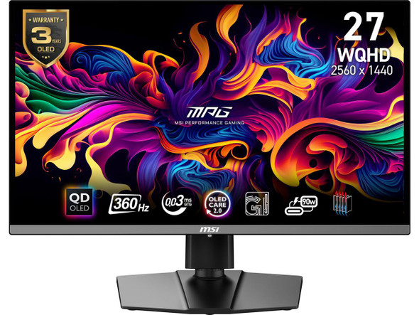MSI 27 inch WQHD 2K 1440P 360Hz with AMD FreeSync Premium Pro 0.03ms HDR400