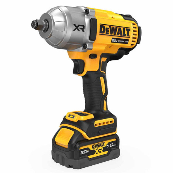 DEWALT 20V MAX XR 1/2 In High Torque Impact Wrench Hog Anvil DCF900GP2A - Yellow