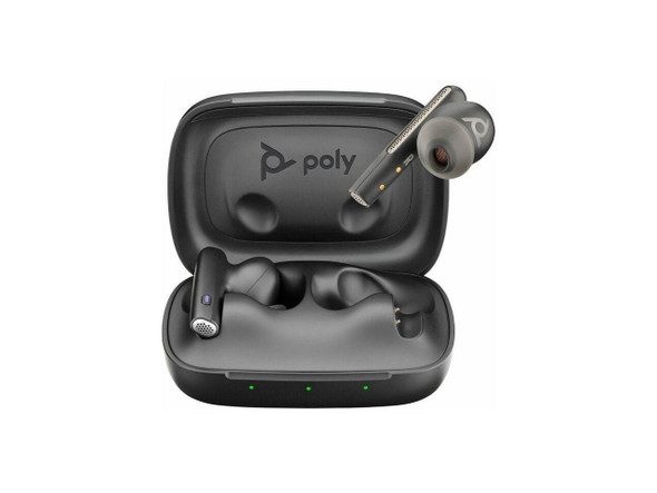 P Poly Voyager Free 60 UC Earset Microsoft Teams Certification Google Assistant,