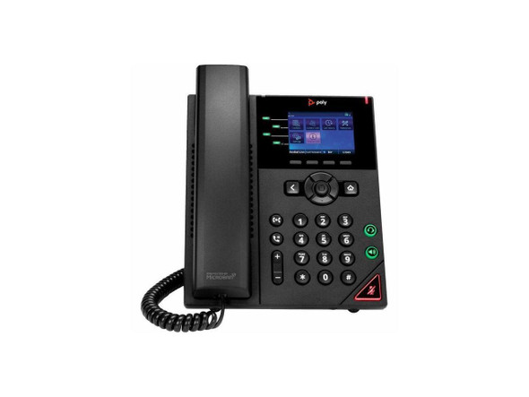 HP Poly VVX 250 IP Phone Corded- Corded Desktop Wall Mountable Black Model