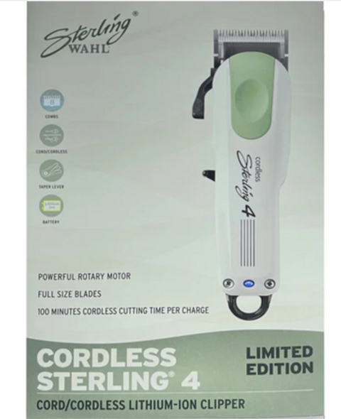 Wahl Cordless Sterling 4 Lithium-Ion Clipper Basil 8591L1 - GREEN/WHITE