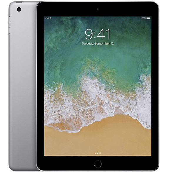 For Parts: APPLE IPAD 5 9.7" 128GB WIFI - SPACE GRAY - BATTERY DEFECTIVE