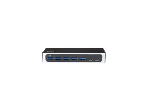 StarTech.com Black/Silver HB30C5A2CSC USB C Hub - 7 Port - USB-C to 5x USB-A and