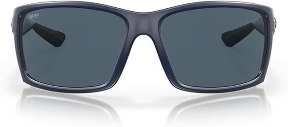 Costa Del Mar Men's Reefton Rectangular Sunglasses 06S9007 - MATTE BLUE/GREY