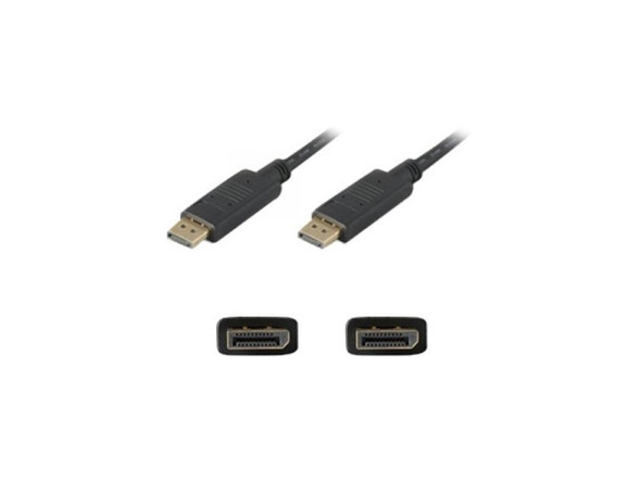 AddOn DISPLAYPORT1F 1ft Black DisplayPort Cable M-M