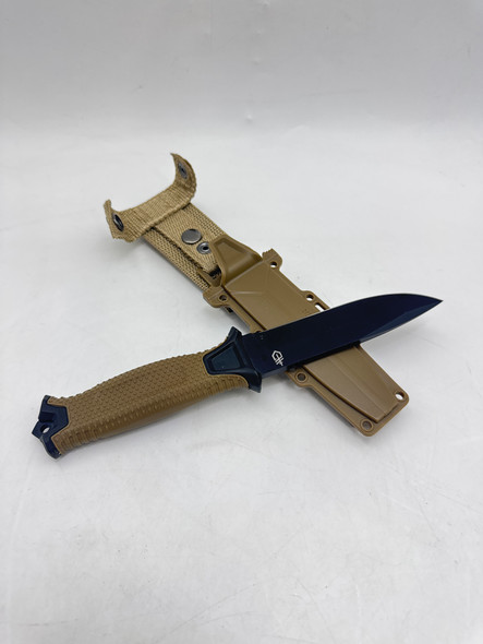 Gerber Gear Strongarm Fixed Blade Tactical Knife Survival Gear - Coyote Brown