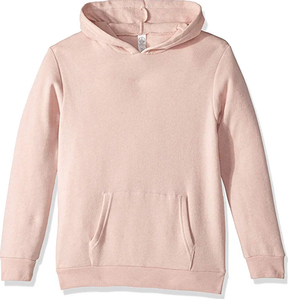 9595GF Hanes Alternative Youth Challenger Hooded Sweatshirt - Eco Rose Quartz L