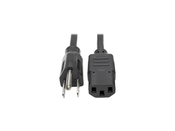 Tripp Lite Universal Computer Power Cord, 10A, 18AWG (NEMA 5-15P to