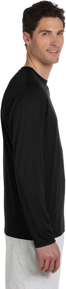 CW26 Hanes Champion Long Sleeve Dry Performance T-Shirt Black S