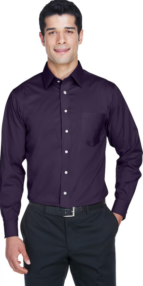 DG530 Devon & Jones Men's Woven Solid Stretch Twill Deep Purple 4XL