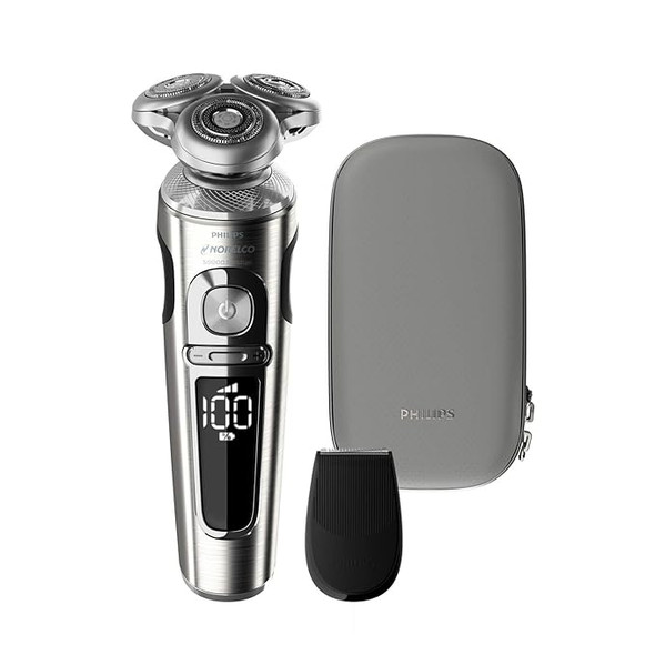 Philips Norelco S9000 Prestige Rechargeable Shaver Trimmer SP9820/87 - SILVER