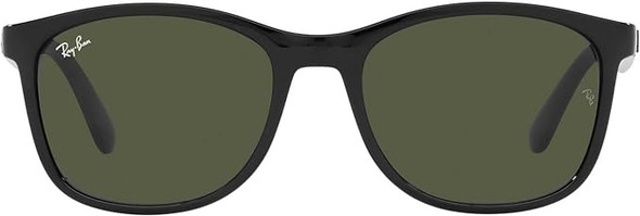 Ray-Ban RB4374 Square Sunglasses - BLACK/GREEN